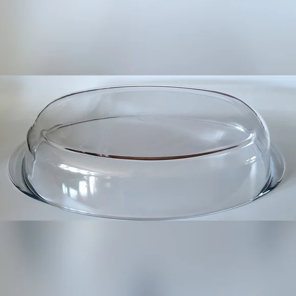 16" x 11.5" 🇫🇷 Duralex Oval Clear  Glass Roasting Baking Dish EUC - Picture 7 of 10